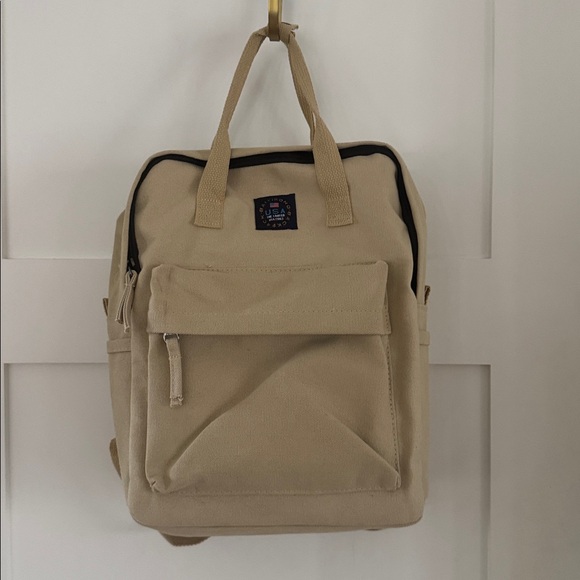 Canvas Daypack Backpack in Beige - Unbranded - Picture 2 of 9